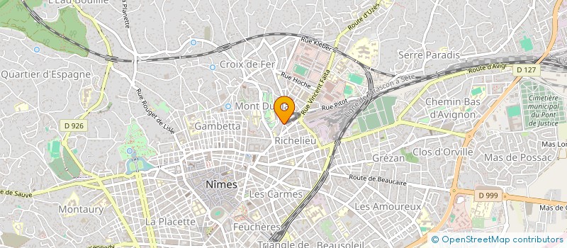 localisation de l'entreprise TRAMON  NIMES