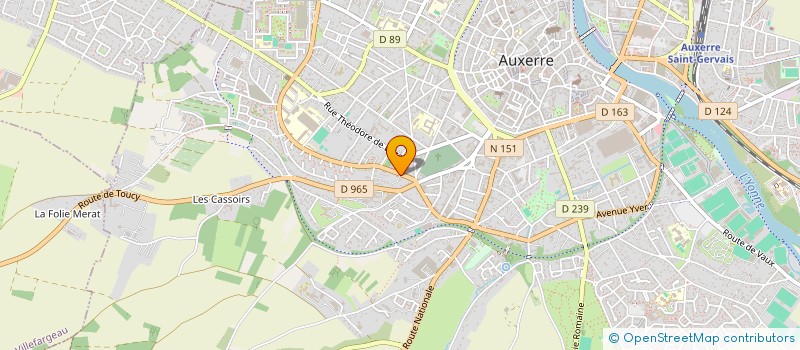 localisation de l'entreprise TRAMONTANE à AUXERRE