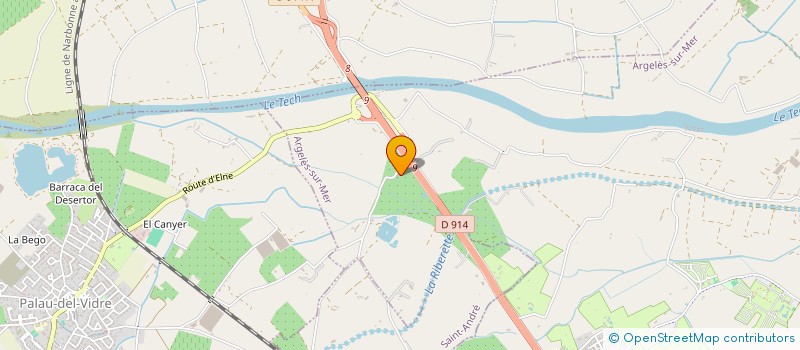 localisation de l'entreprise TRAMONTANE WINES  ARGELES-SUR-MER