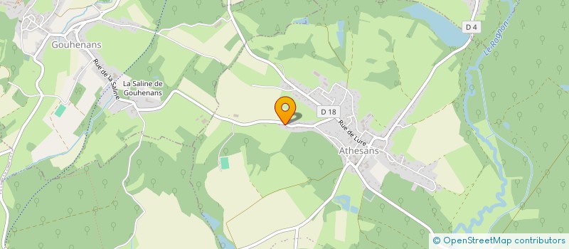 localisation de l'entreprise TRAMONTU  ATHESANS-ETROITEFONTAINE