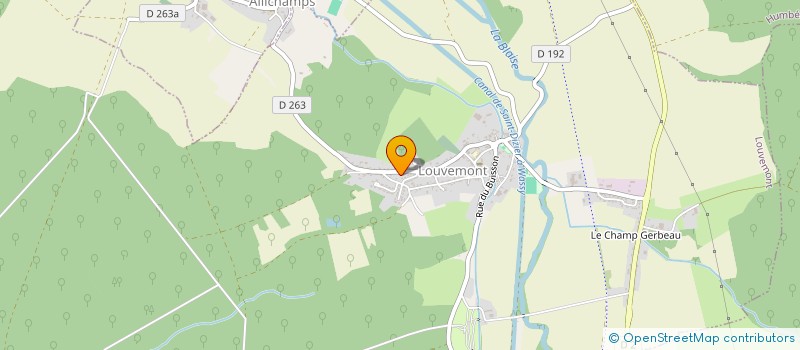 localisation de l'entreprise TRAMPO BUNGEE à LOUVEMONT