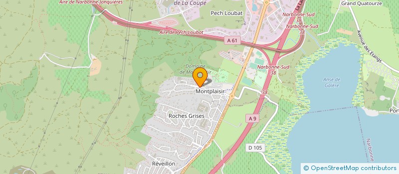 localisation de l'entreprise TRAMPO BUNGEE CATHARE  NARBONNE