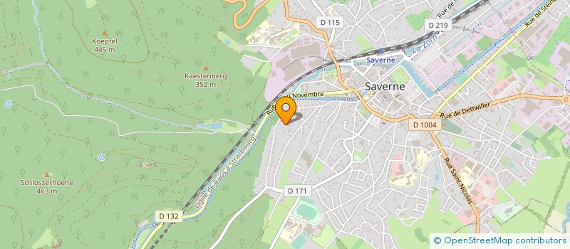 localisation de l'entreprise TRAMPOLINE  SAVERNE