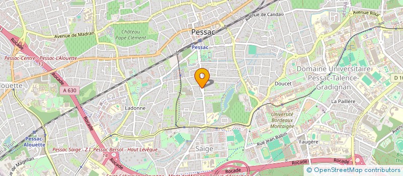 localisation de l'entreprise TRAMS  PESSAC