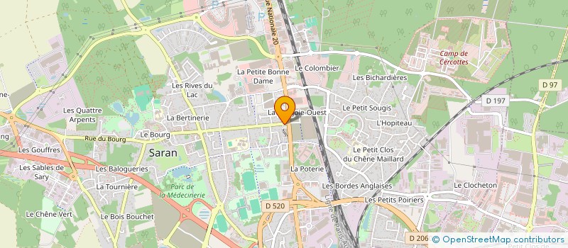 localisation de l'entreprise TRAMSPORT DANI à SARAN