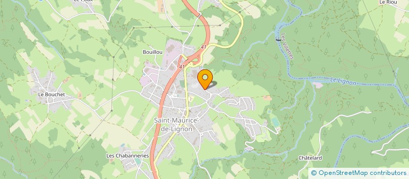 localisation de l'entreprise TRAMTISS à SAINT-MAURICE-DE-LIGNON