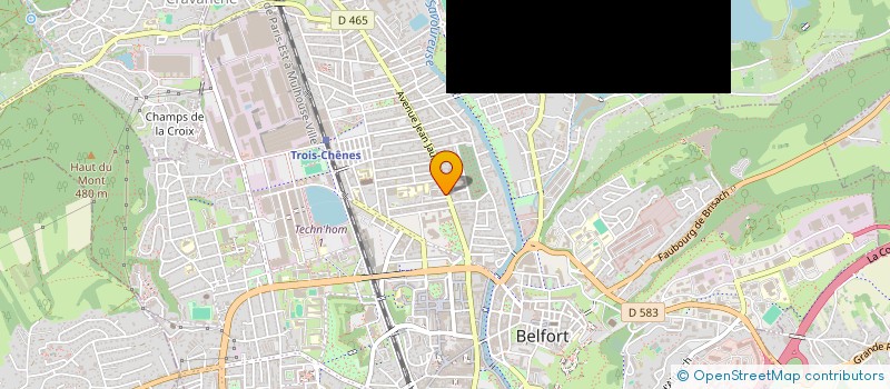 localisation de l'entreprise TRAMWAY à BELFORT