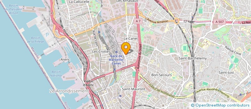 localisation de l'entreprise TRAN FFI à MARSEILLE