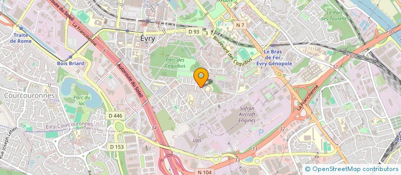 localisation de l'entreprise TRAN INDIVISION  EVRY-COURCOURONNES