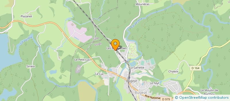 localisation de l'entreprise TRANCHAGE BOIS EQUARRI LIMOUSIN à BUGEAT
