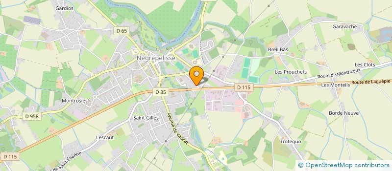 localisation de l'entreprise TRANCOSO NSMA  NEGREPELISSE