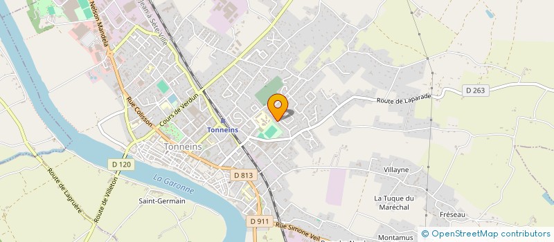 localisation de l'entreprise TRANO  TONNEINS