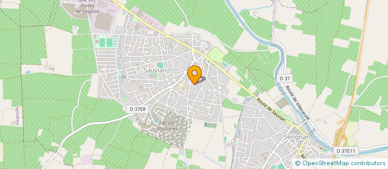 localisation de l'entreprise TRANPOLINE SPORTS ACROBATIQUES SAUVIAN  SAUVIAN