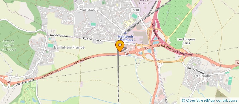 localisation de l'entreprise TRANPORTS 3 B à BAILLET-EN-FRANCE
