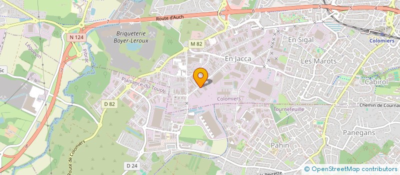 localisation de l'entreprise TRANPORTS RIGONI ET FILS  COLOMIERS