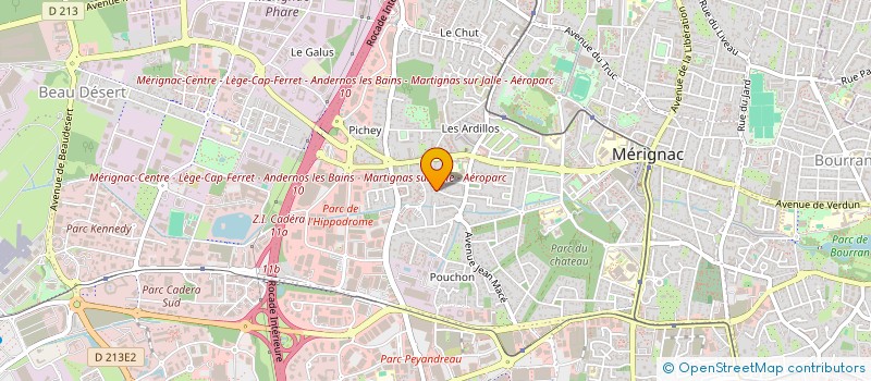 localisation de l'entreprise TRANQUAQUITAINE  MERIGNAC