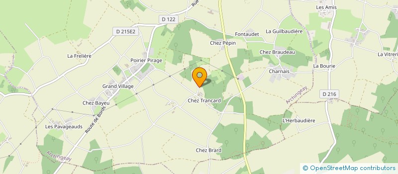 localisation de l'entreprise TRANQUARD  ARCHINGEAY