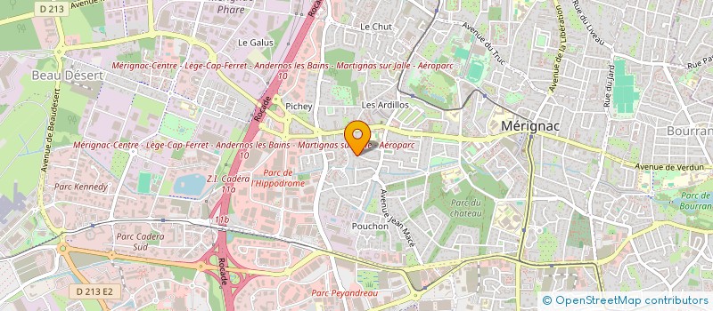 localisation de l'entreprise TRANQUARD HABITAT  MERIGNAC