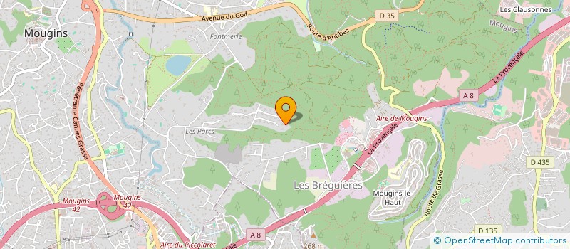 localisation de l'entreprise TRANQUILLITE à MOUGINS