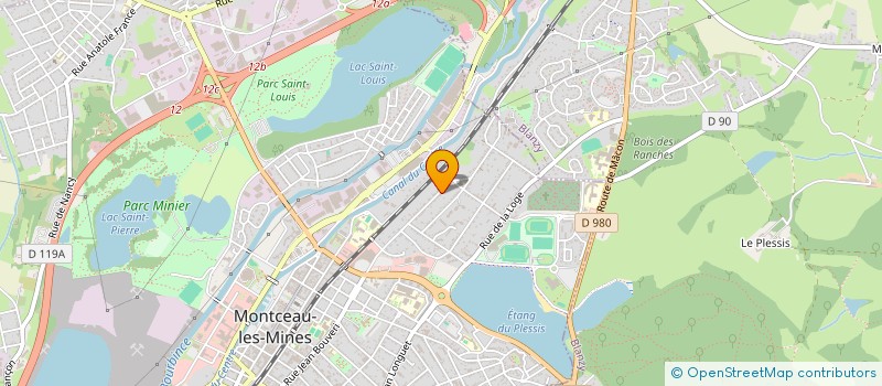 localisation de l'entreprise TRANS 2000 à MONTCEAU-LES-MINES
