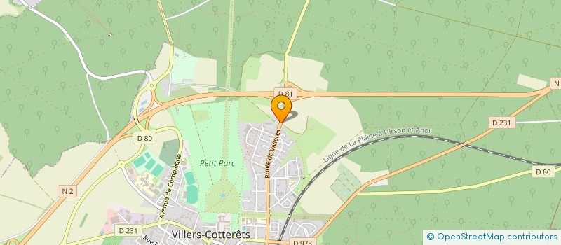 localisation de l'entreprise TRANS 2003  VILLERS-COTTERETS