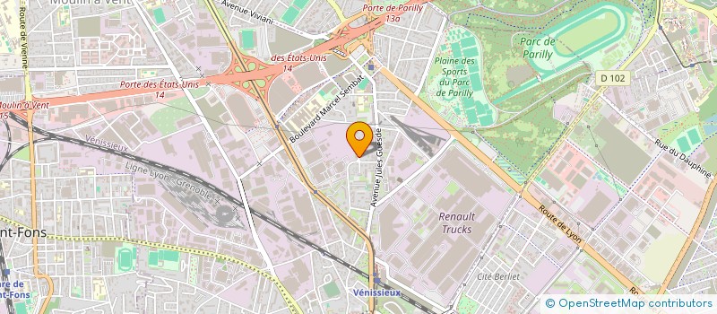 localisation de l'entreprise TRANS 2M  VENISSIEUX