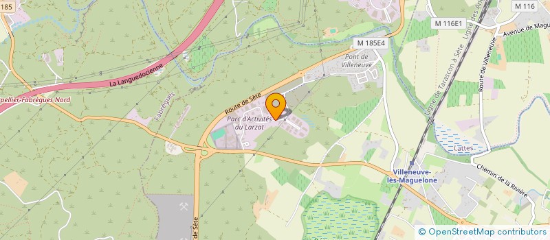 localisation de l'entreprise TRANS + à VILLENEUVE-LES-MAGUELONE