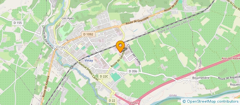 localisation de l'entreprise TRANS'3D à VINAY