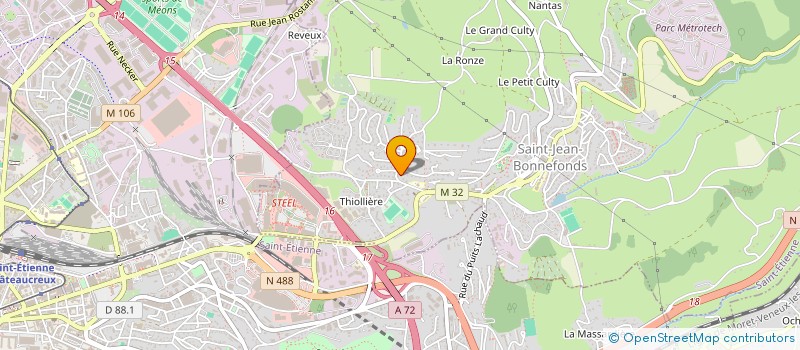 localisation de l'entreprise TRANS 42  SAINT-JEAN-BONNEFONDS