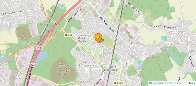 localisation de l'entreprise TRANS'62 à LIBERCOURT