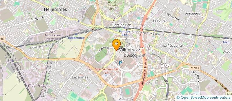 localisation de l'entreprise TRANS AAS à VILLENEUVE-D'ASCQ