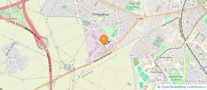 localisation de l'entreprise TRANS ACIER à TINQUEUX