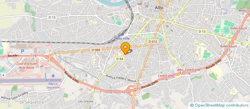 localisation de l'entreprise TRANS'ACTION à ALBI