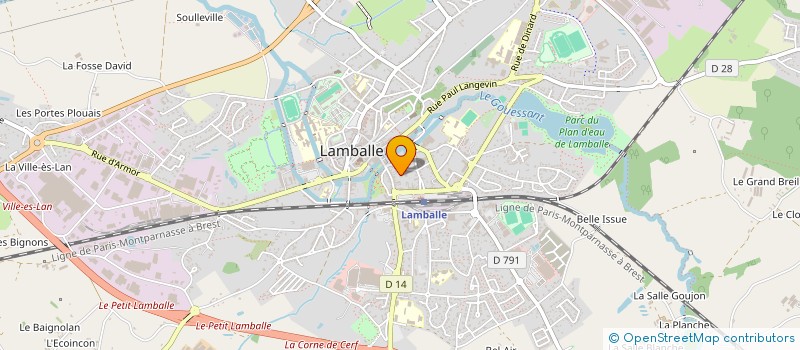 localisation de l'entreprise TRANS-ACTION à LAMBALLE-ARMOR