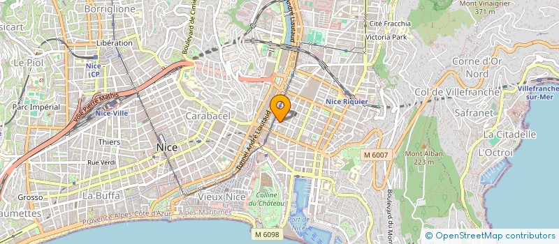localisation de l'entreprise TRANS'ACTION à NICE