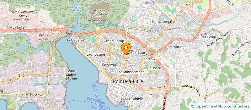 localisation de l'entreprise TRANS'ACTIONS GUADELOUPE  LES ABYMES