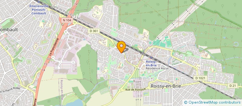 localisation de l'entreprise TRANS-ADE à ROISSY EN BRIE