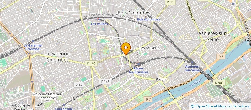 localisation de l'entreprise TRANS-AGATHIA à BOIS-COLOMBES