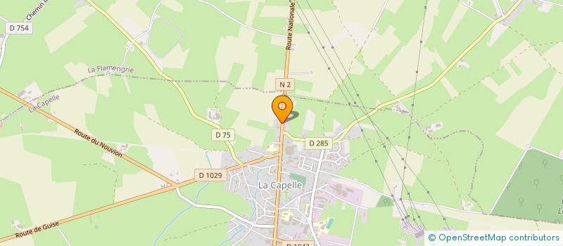 localisation de l'entreprise TRANS AISNE FRET  LA CAPELLE