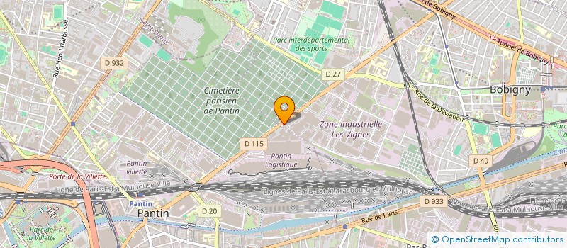 localisation de l'entreprise TRANS ALLIANCE à BOBIGNY