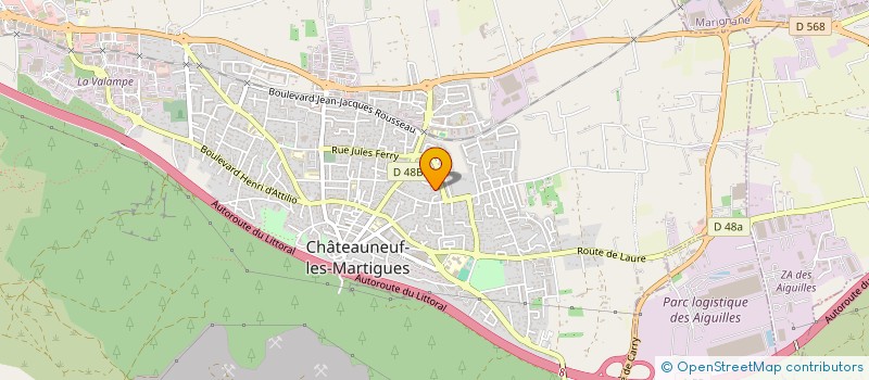 localisation de l'entreprise TRANS ALLIANCE CONTENEURS à CHATEAUNEUF-LES-MARTIGUES
