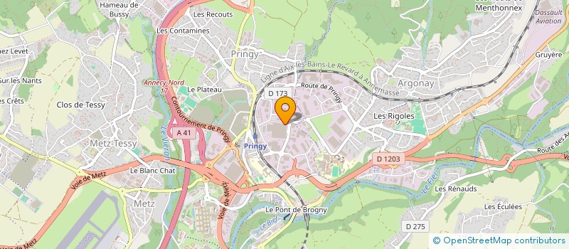 localisation de l'entreprise TRANS'ALP SERVICES à ANNECY