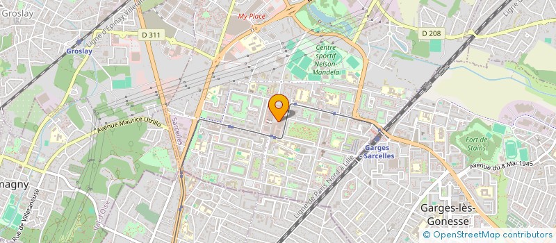 localisation de l'entreprise TRANS AM  SARCELLES