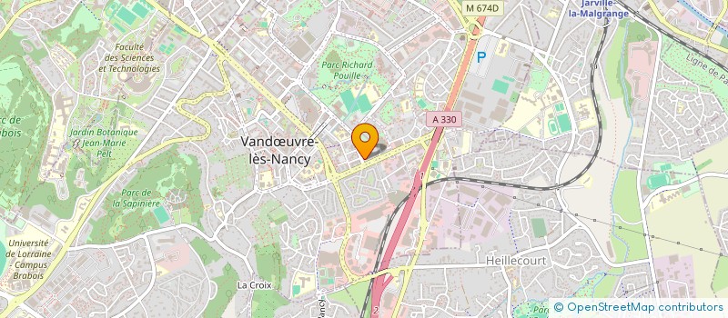 localisation de l'entreprise TRANS AM à VANDŒUVRE-LES-NANCY