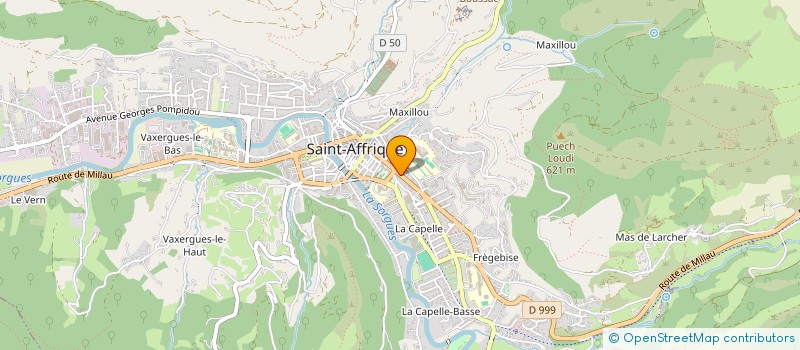 localisation de l'entreprise TRANS'AMBULANCE à SAINT-AFFRIQUE