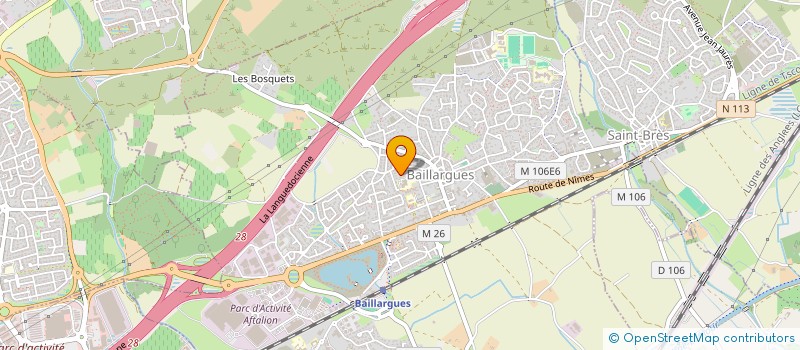 localisation de l'entreprise TRANS'AMBULANCE à BAILLARGUES