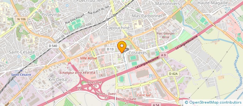 localisation de l'entreprise TRANS AMBULANCES à NIMES