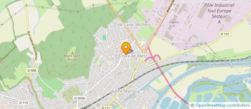 localisation de l'entreprise TRANS AMD à TOUL
