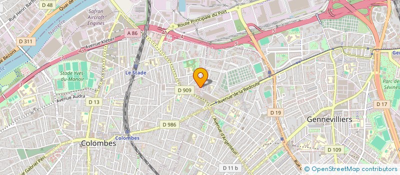 localisation de l'entreprise TRANS ARIB SERVICE  COLOMBES