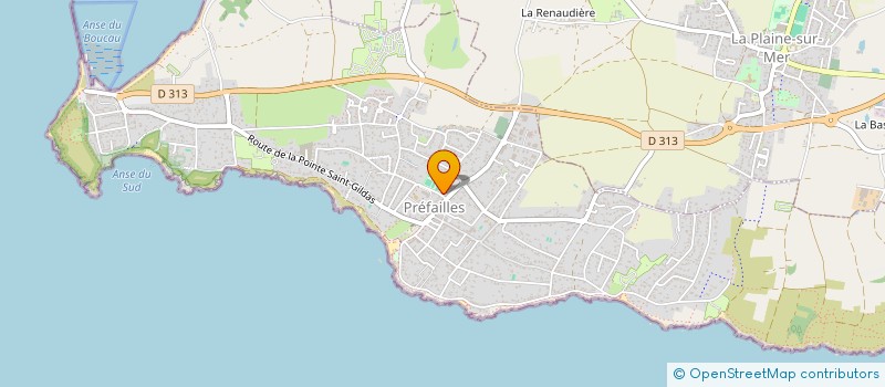 localisation de l'entreprise TRANS'ART  PREFAILLES